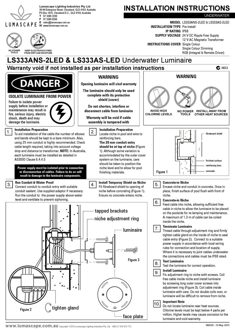 Lumascape LS333ANS-2LED User manual