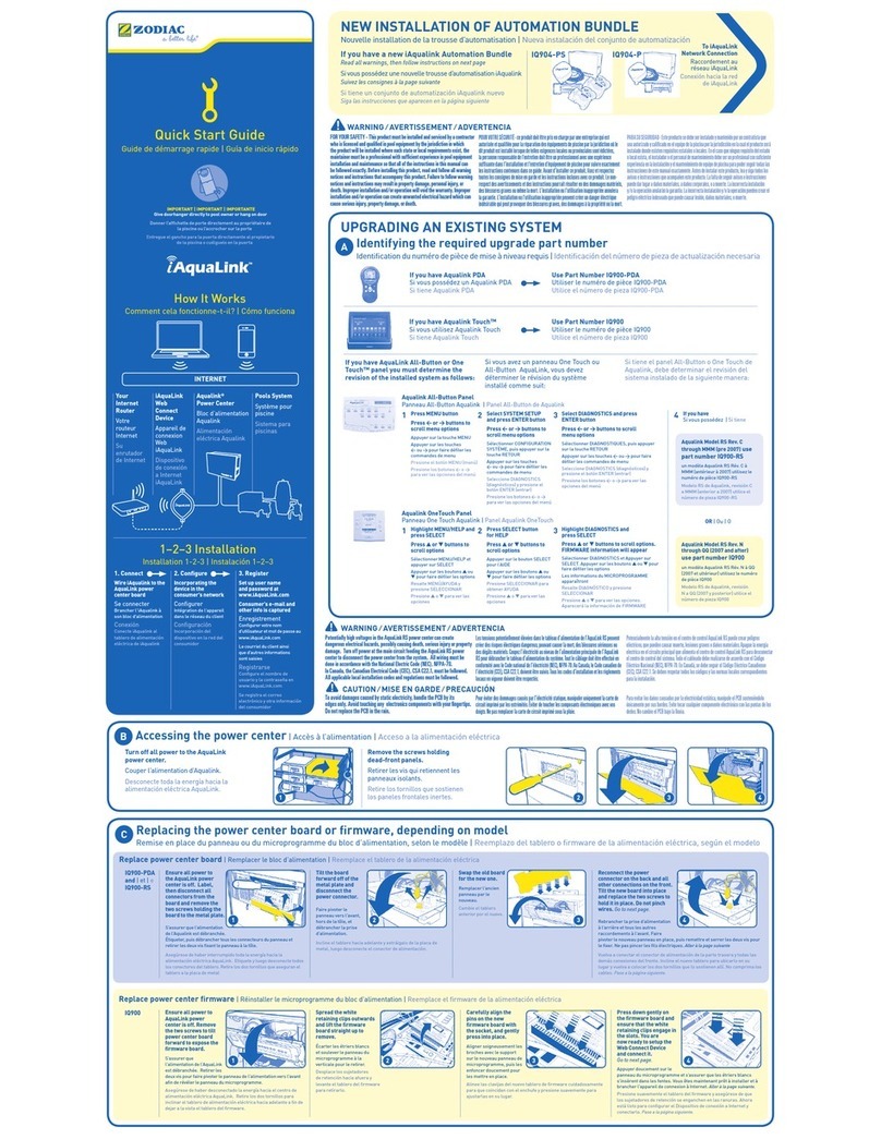 Zodiac IQ904-PS manual