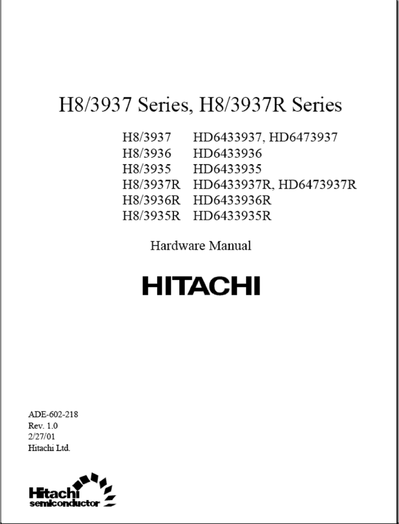 Hitachi H8/3937 Series User manual
