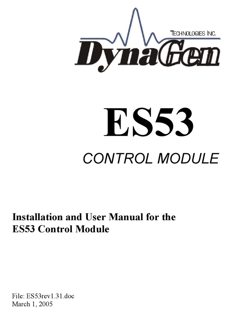 DynaGen ES53 Installation and user manual