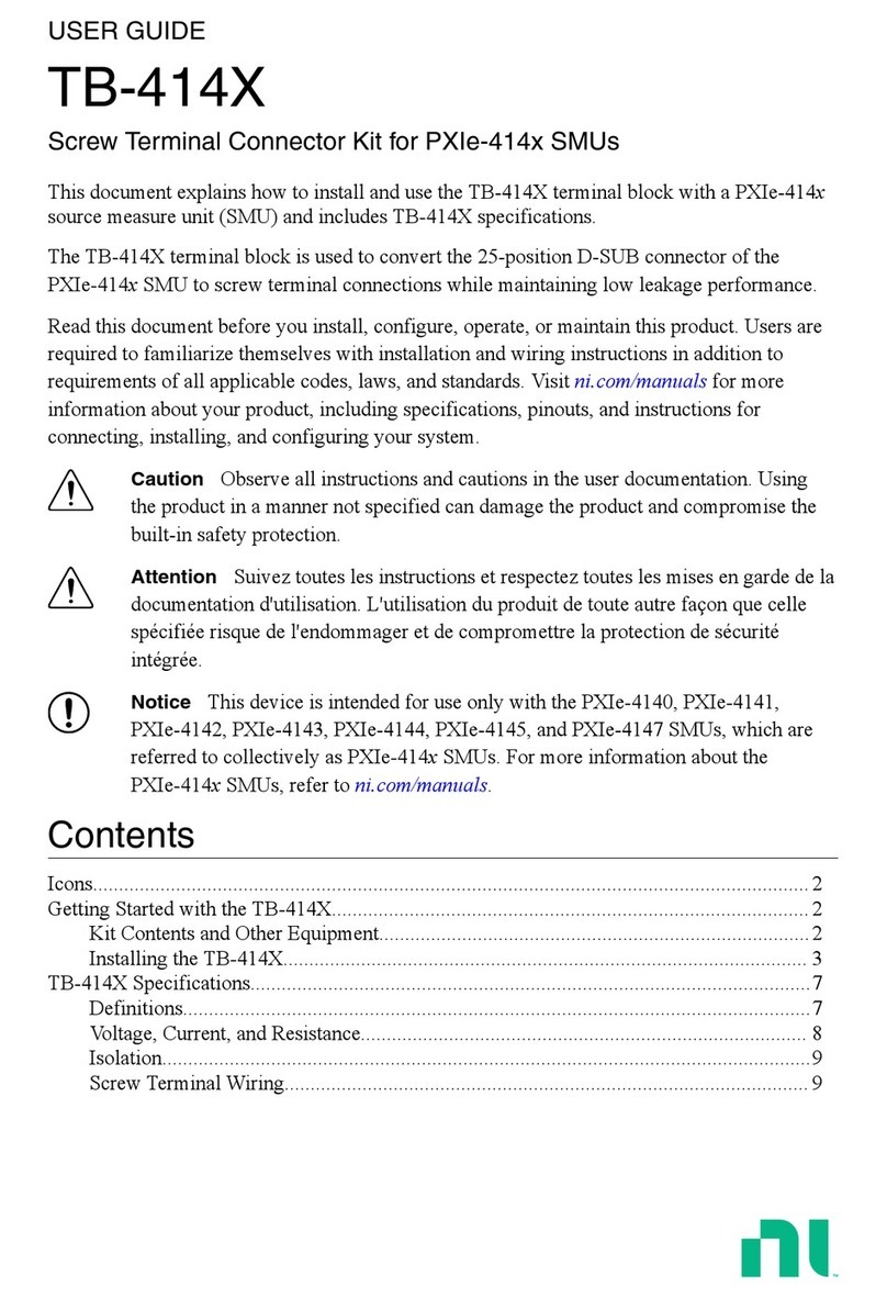 NI TB-414X User manual