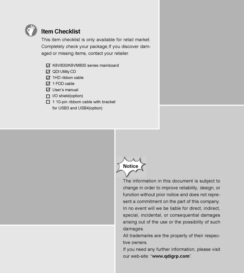 QDI K8V800 User manual