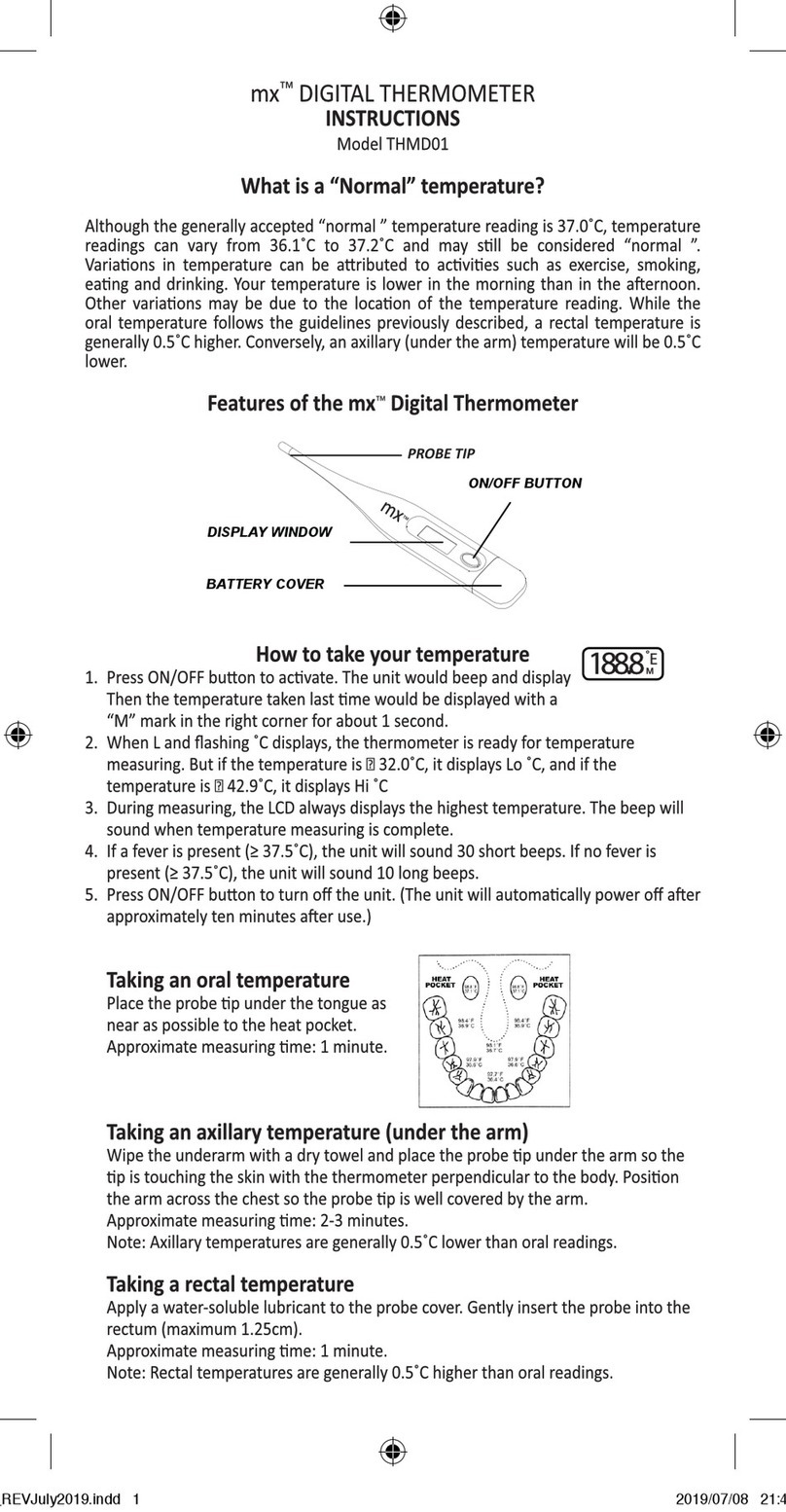 MX THMD01 instructions