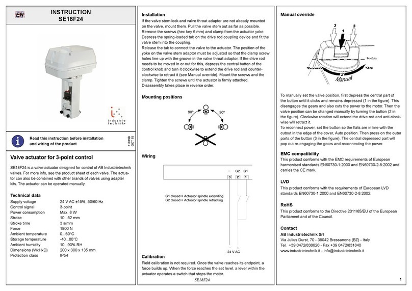 industrie technik SE18F24 instruction manual