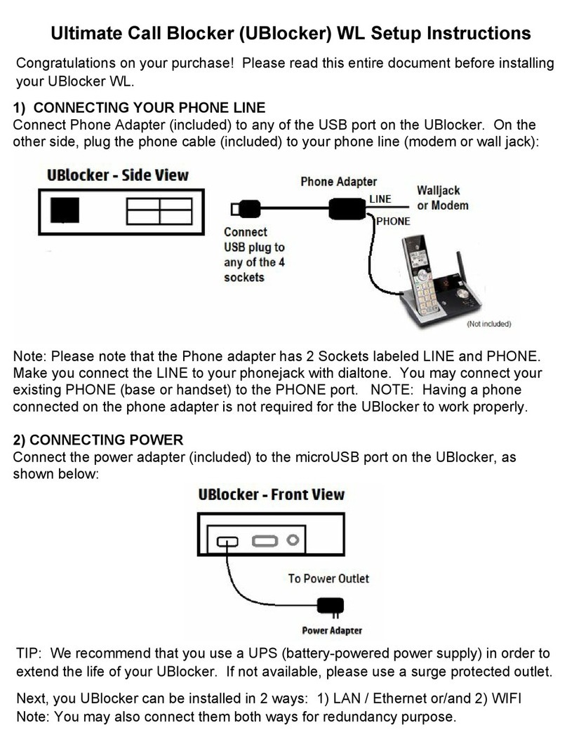 hq telecom UBlocker WL Setup instructions