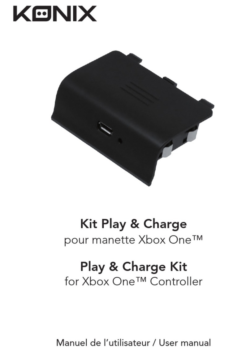 Konix MYTHICS PLAY AND CHARGE user manual
