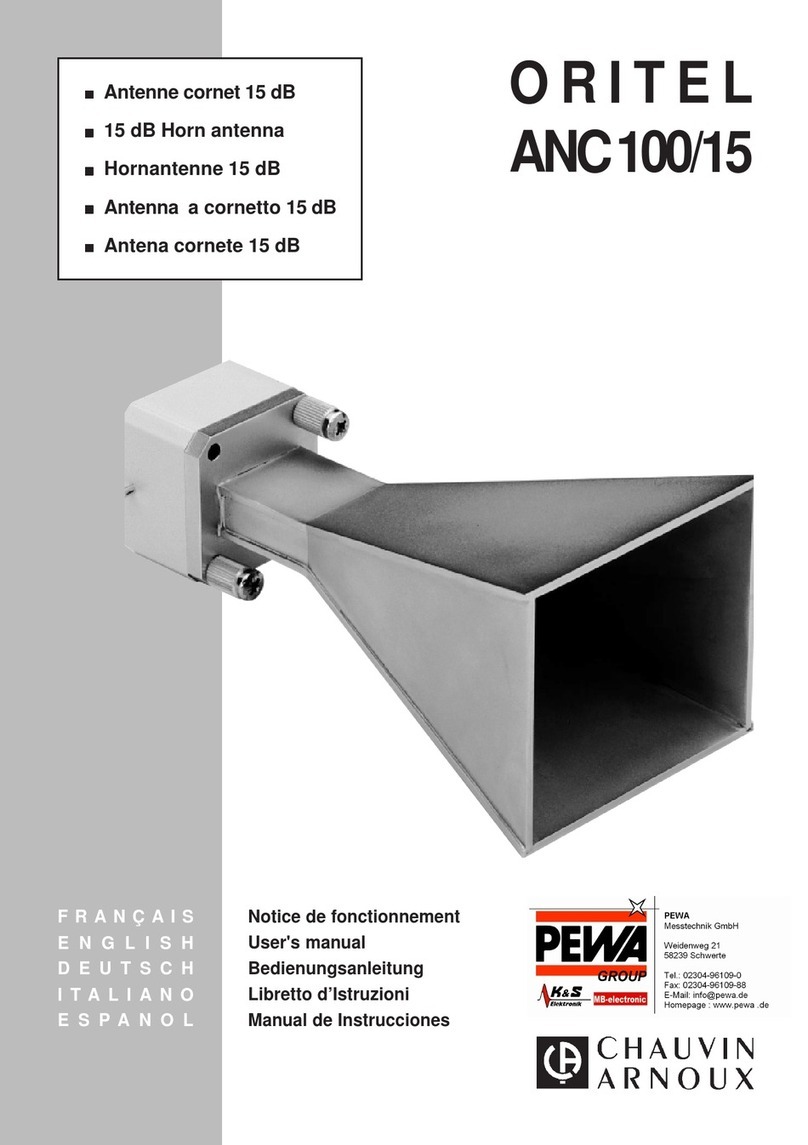 Chauvin Arnoux ORITEL ANC 100/15 user manual Chauvin Arnoux ORITEL ANC 100/15 user manual
