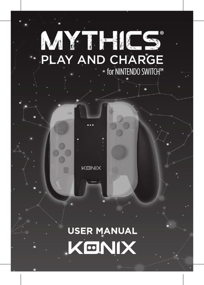 Konix MYTHICS PLAY AND CHARGE User manual Konix MYTHICS PLAY AND CHARGE User manual