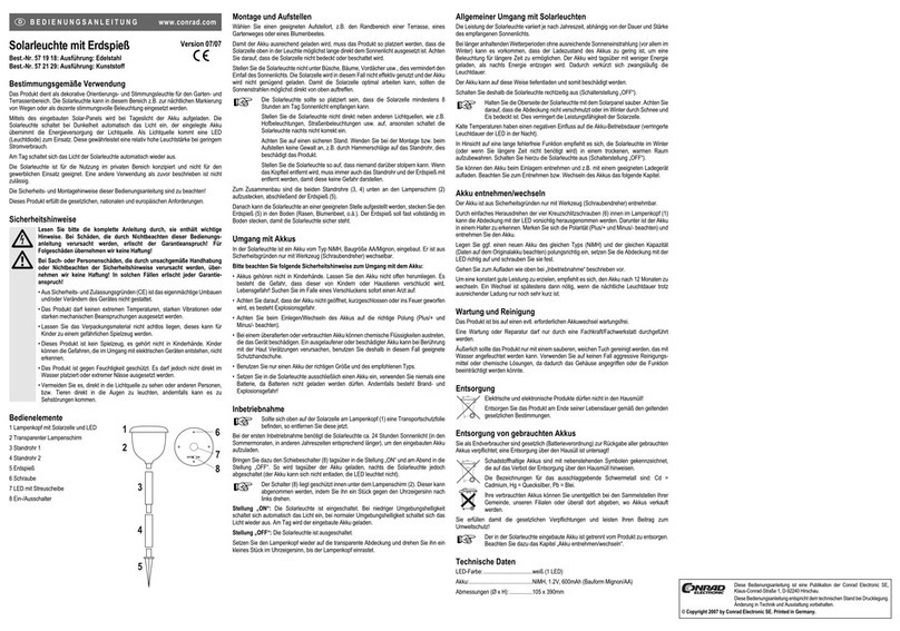 Conrad 57 19 18 operating instructions