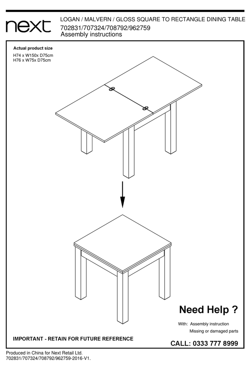 Next 702831 Assembly instructions