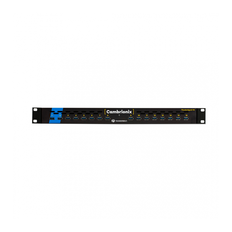 CAMBRIONIX ThunderSync3-16 User manual