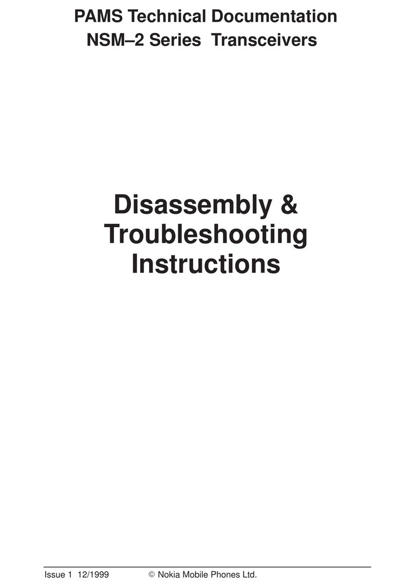 Nokia NSM-2 Series Disassembly & troubleshooting instructions
