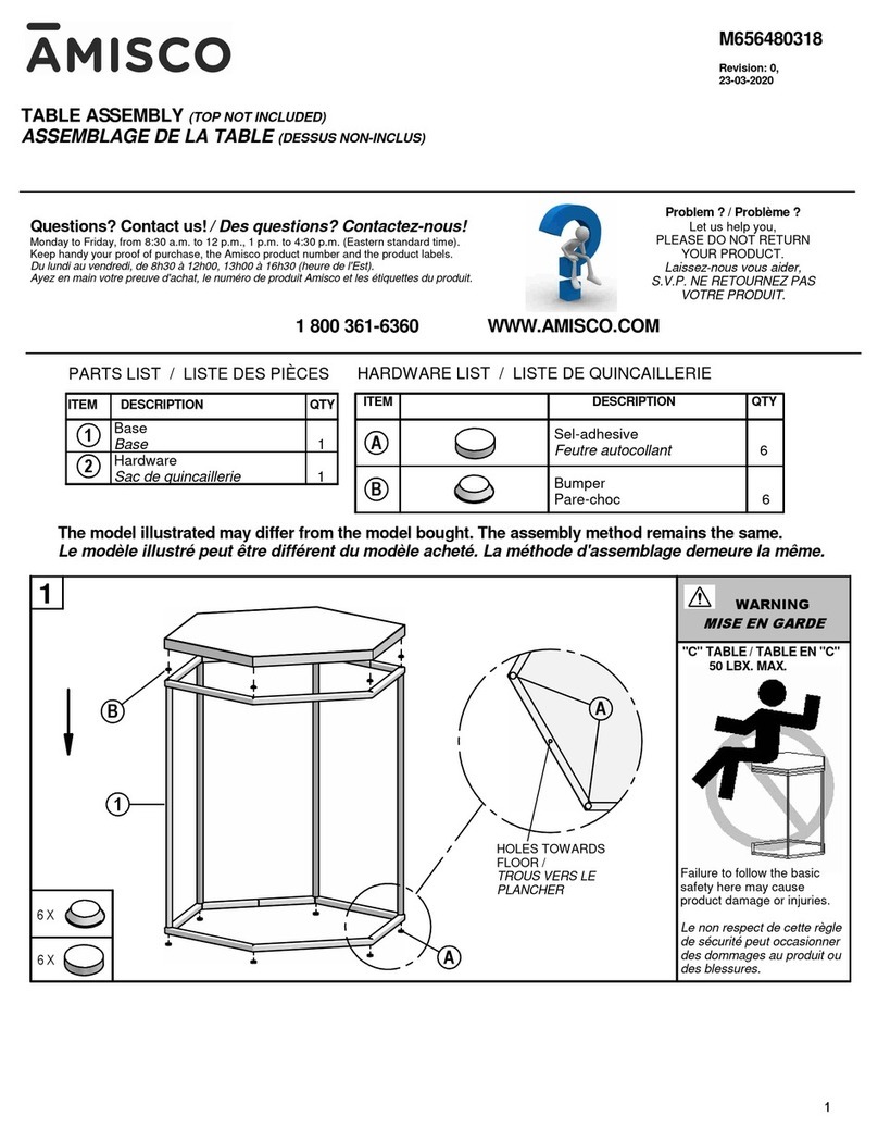 Amisco M656480318 User manual