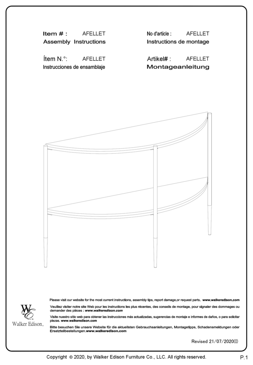 Walker Edison AFELLET User manual Walker Edison AFELLET User manual