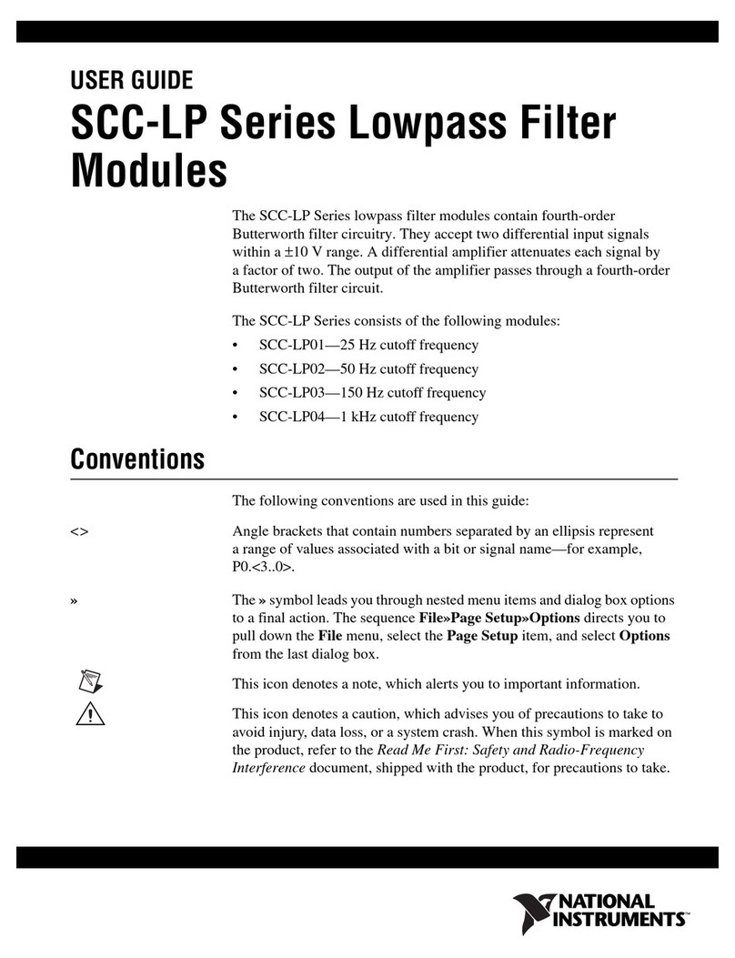National Instruments SCC-LP Series User manual
