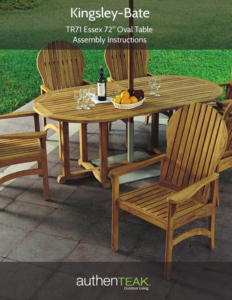 AuthenTeak Kingsley-Bate TR71 Assembly instructions