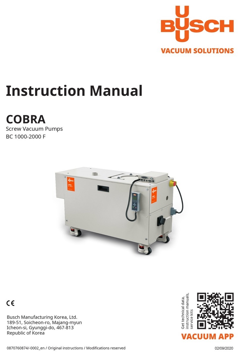 BUSCH COBRA BC 1000 F instruction manual