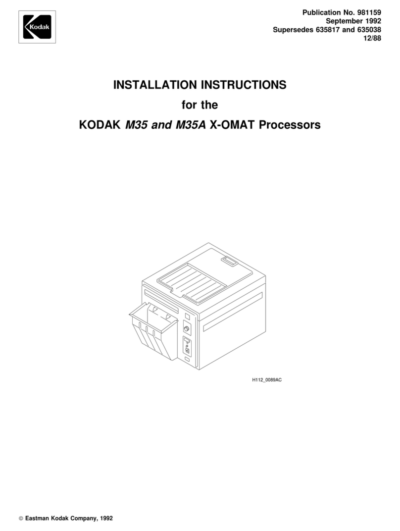 Kodak M35 X-OMAT User manual