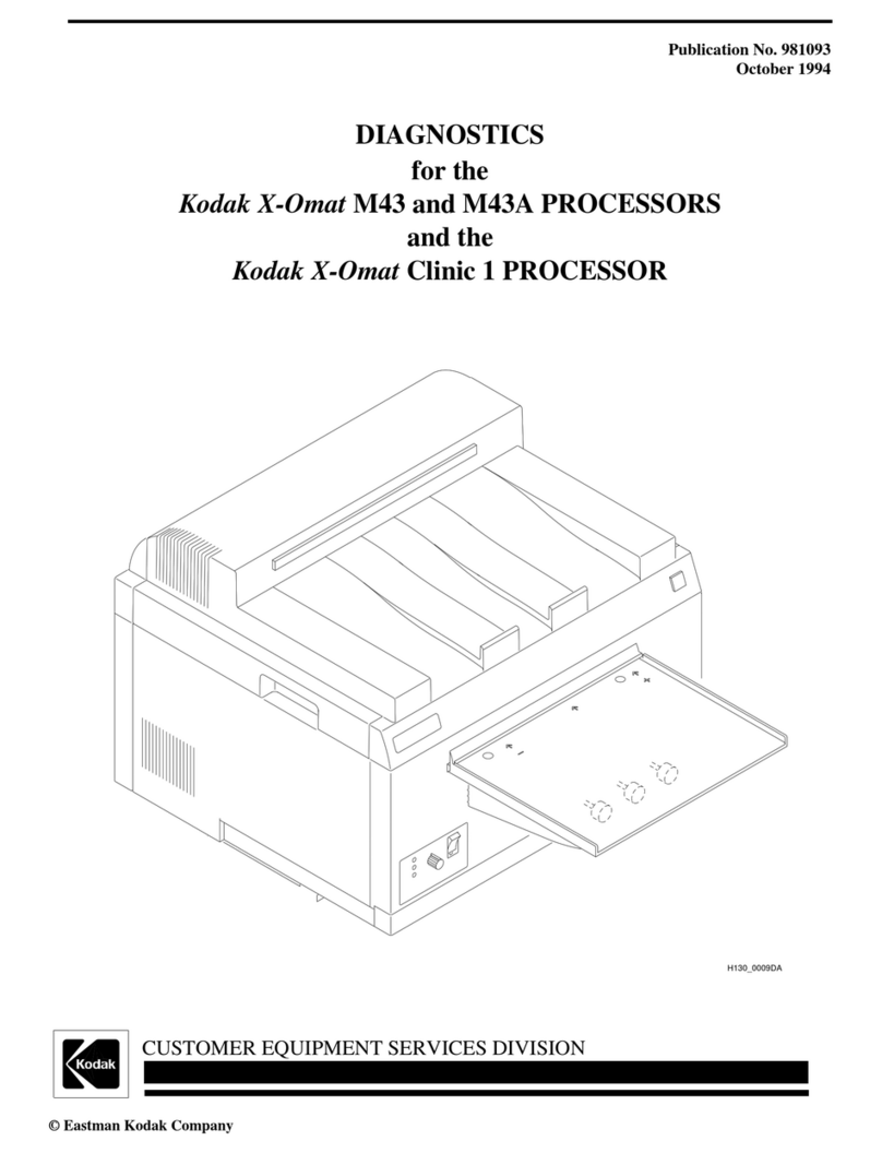 Kodak X-Omat M43 PROCESSOR Setup guide