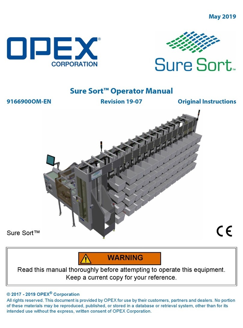 Opex Sure Sort User manual