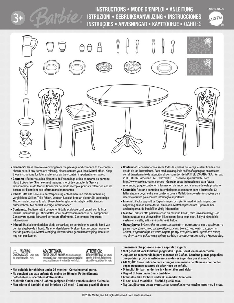 Mattel Barbie L9480-0520 User manual