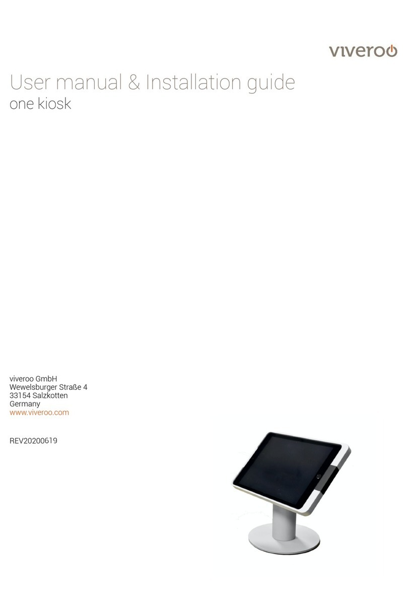 viveroo one kiosk User manual & installation guide