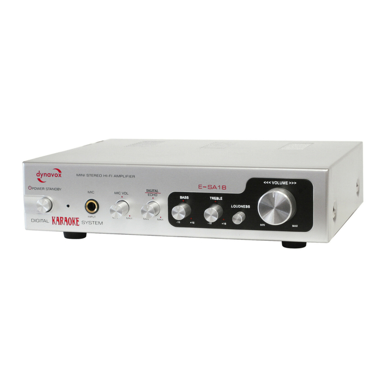DynaVox E-SA18 User manual