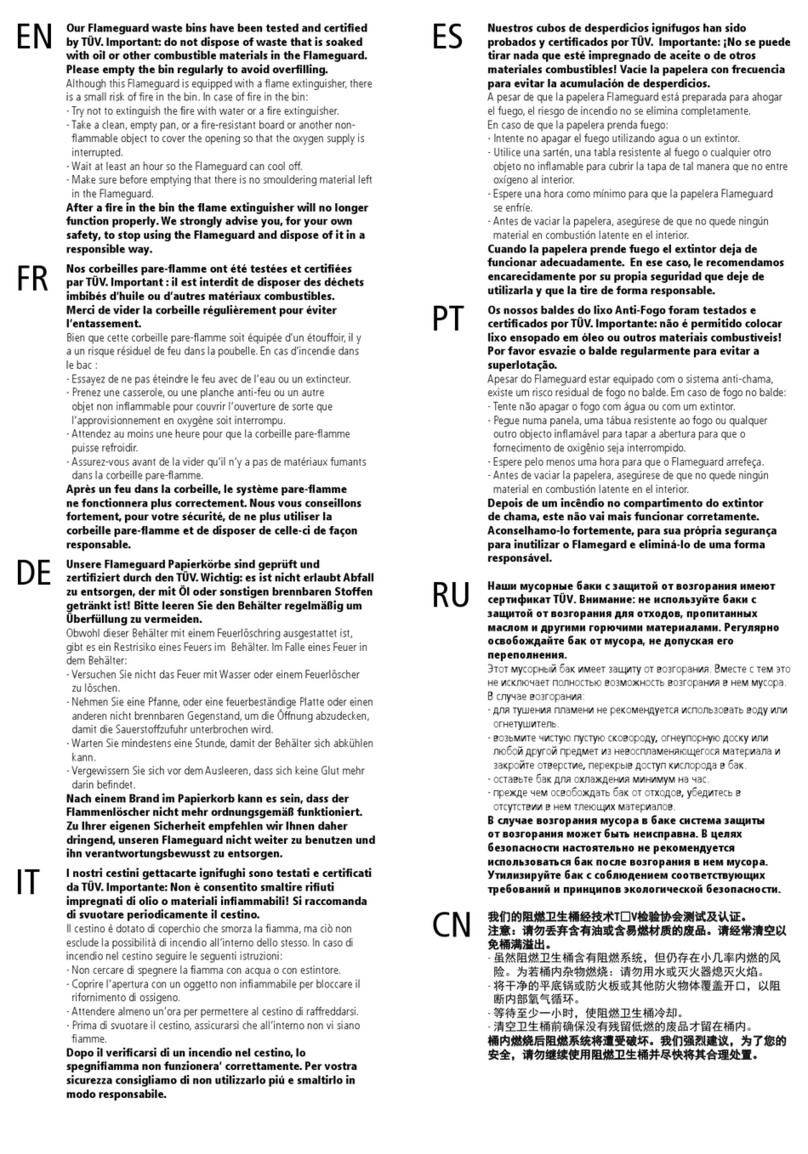 Brabantia Flameguard Instructions for use