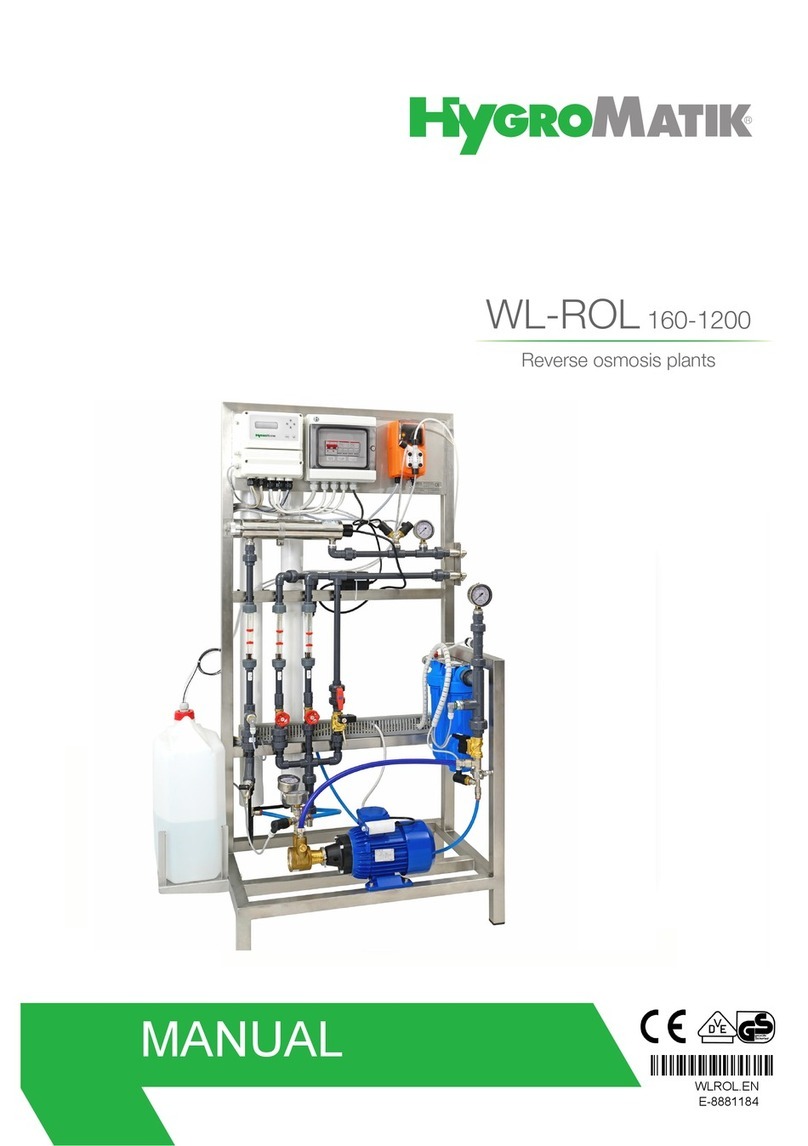 HygroMatik WL-ROL 160-1200 Series manual