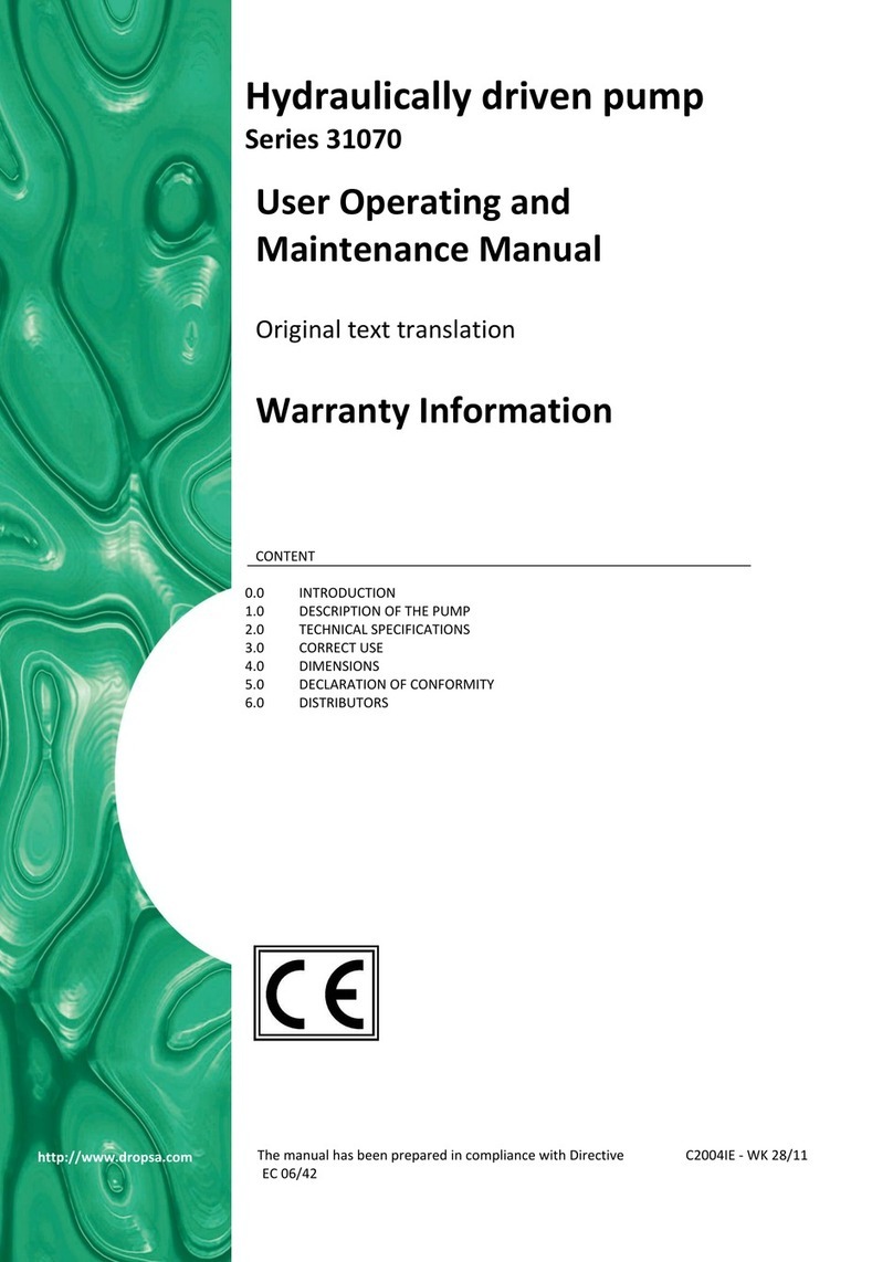 DROPSA 31070 Series Operation instructions