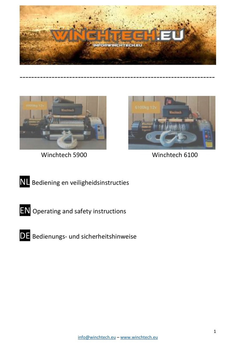 Winchtech 5900 Operating and safety instructions