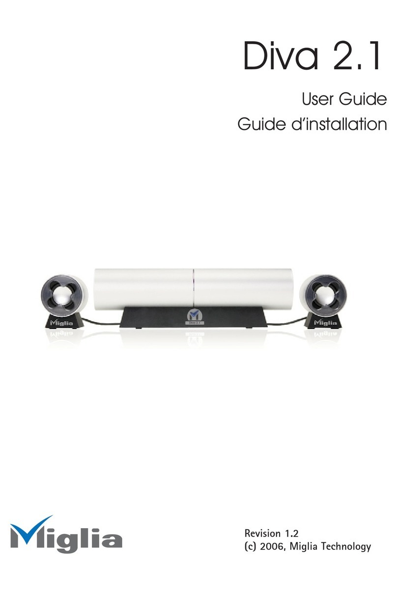 Miglia Diva 2.1 user guide