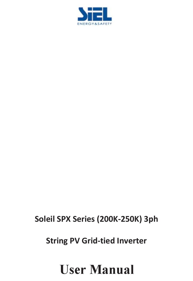 Siel Soleil SPX Series user manual Siel Soleil SPX Series user manual