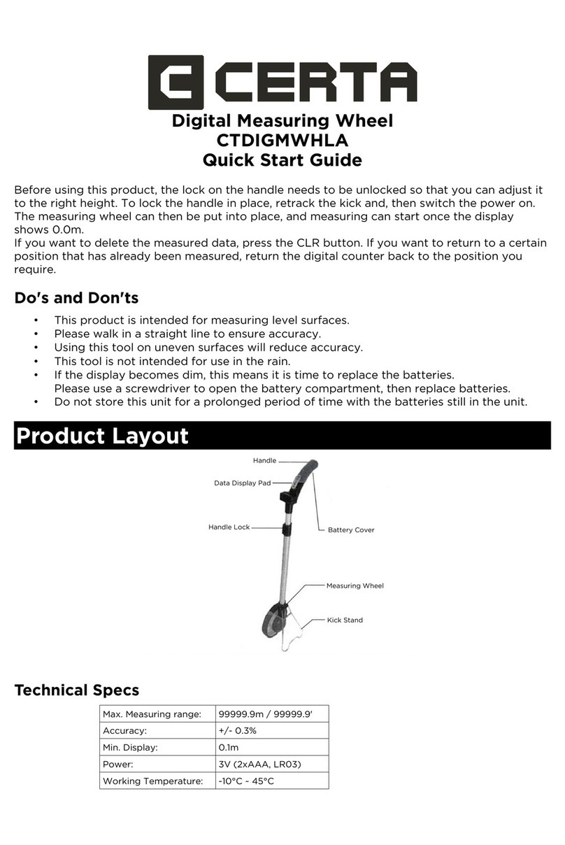 Certa CTDIGMWHLA quick start guide