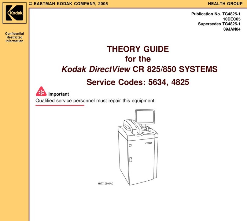 Kodak DirectView CR 825 User manual