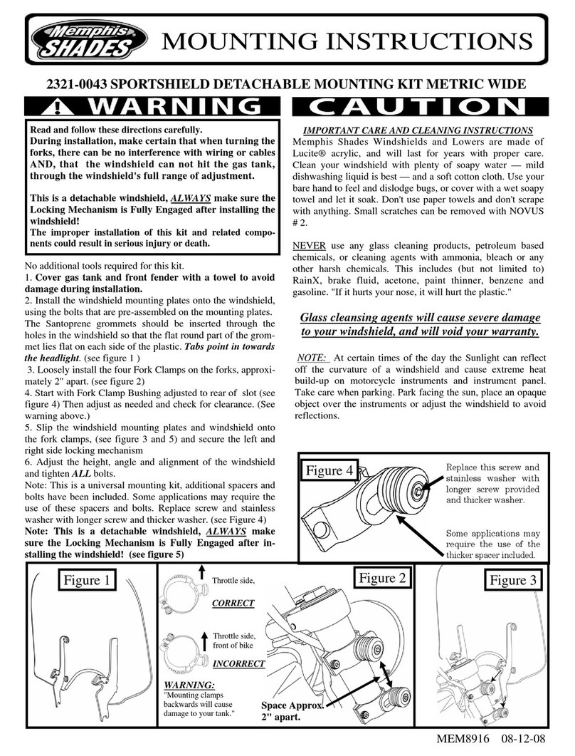 Memphis Shades 2321-0043 Mounting instructions