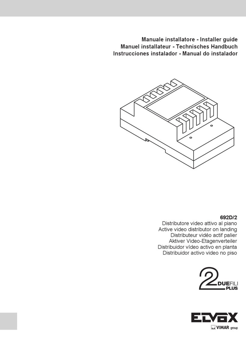 Vimar Elvox 692D/2 Assembly instructions