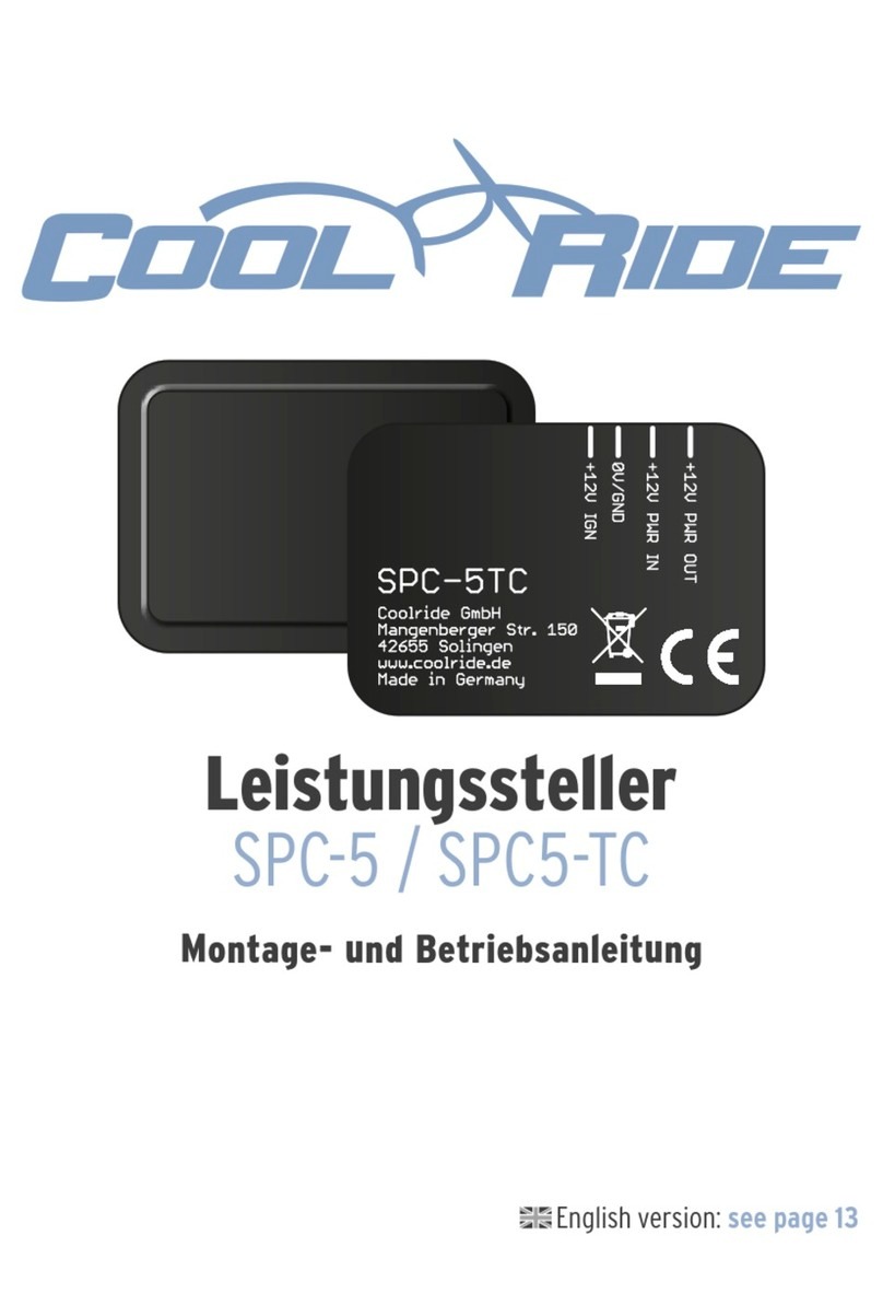 Cool Ride SPC-5 manual