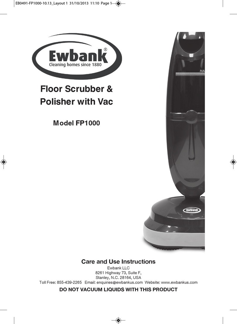 Ewbank FP1000 Care and use instructions Ewbank FP1000 Care and use instructions