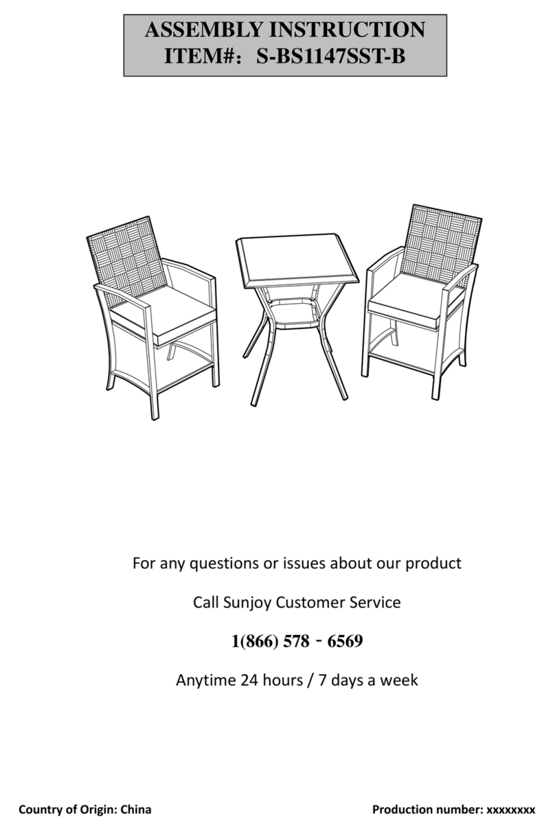 Sunjoy S-BS1147SST-B User manual Sunjoy S-BS1147SST-B User manual