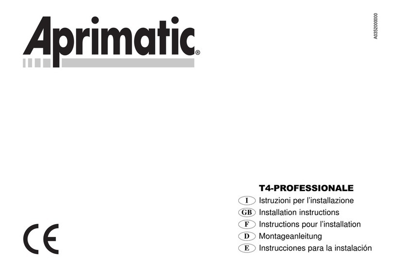 Aprimatic T4 installation instructions