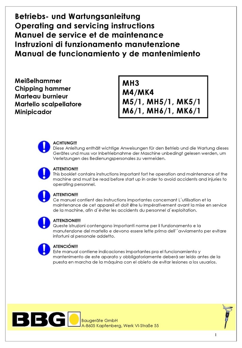 BBG MH3 Operating, and servicing  instructions