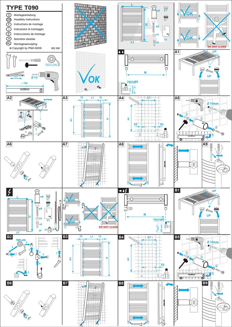 Zehnder Rittling Aura Assembly instructions