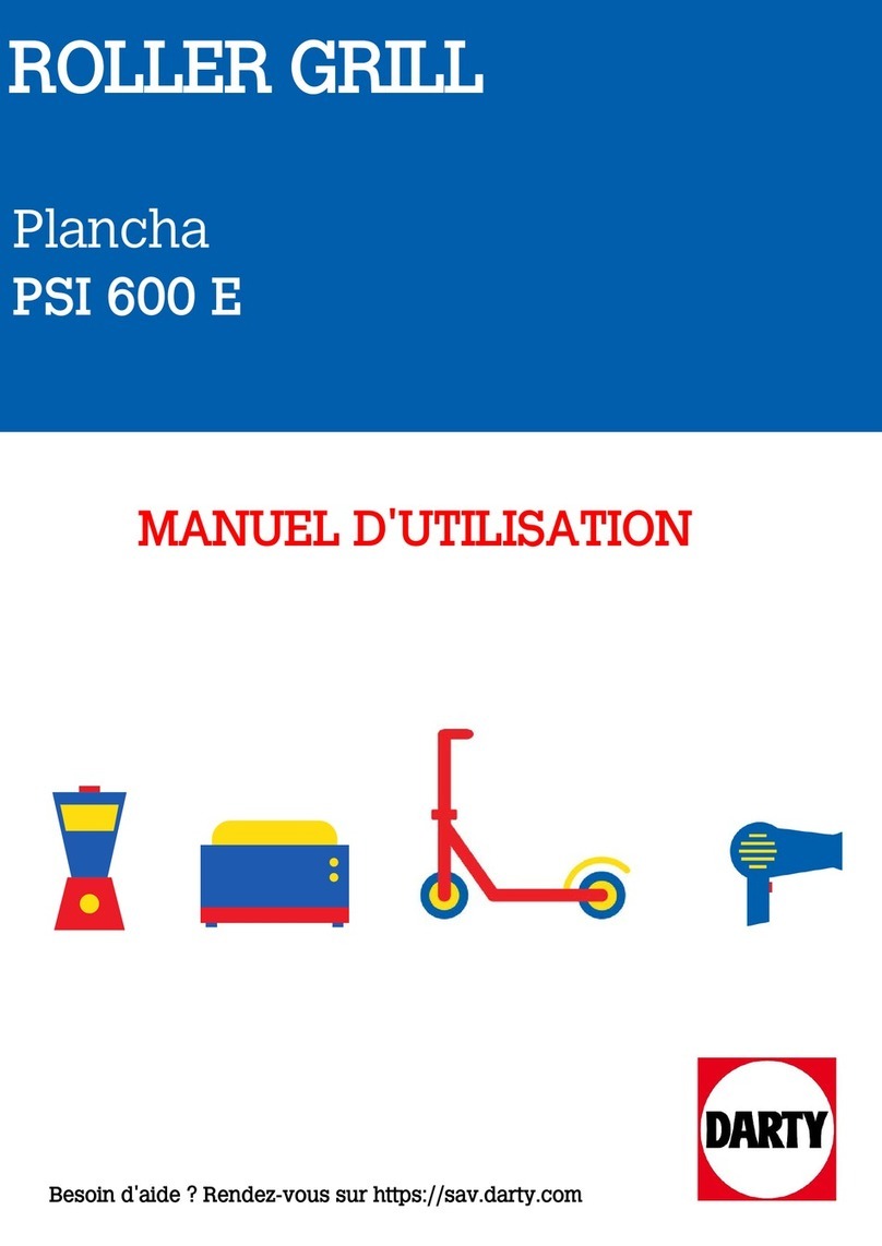 DARTY PSI 600 E Instructions for use and installation