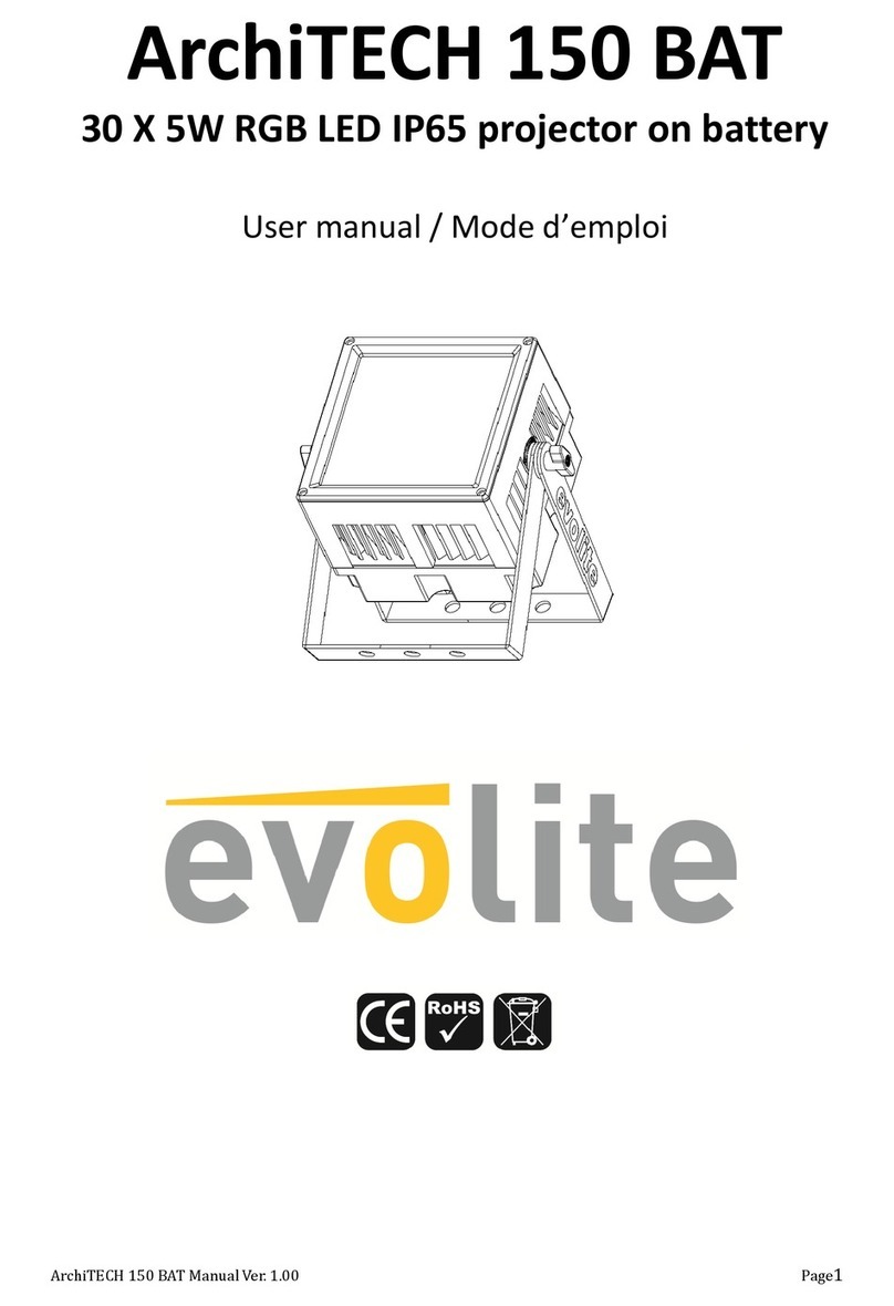 Evo-lite ArchiTECH 150 BAT user manual