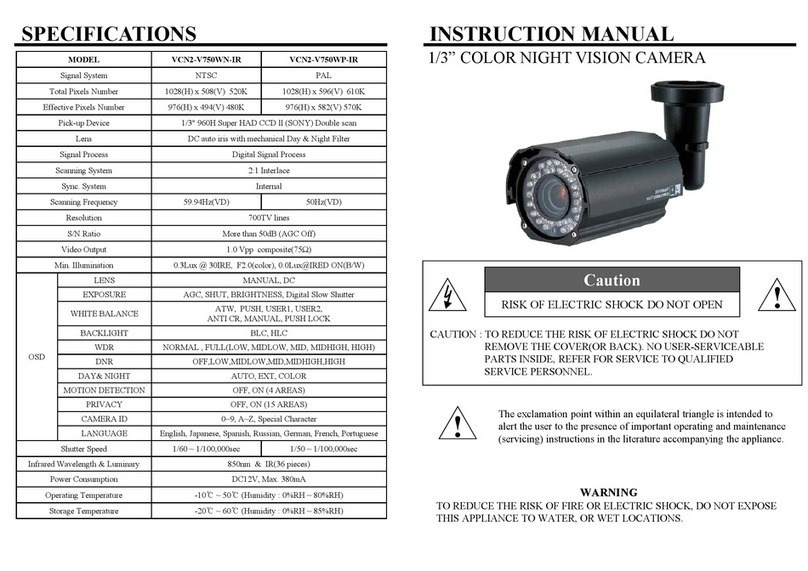 Visionite VCN2-V750WN-IR instruction manual