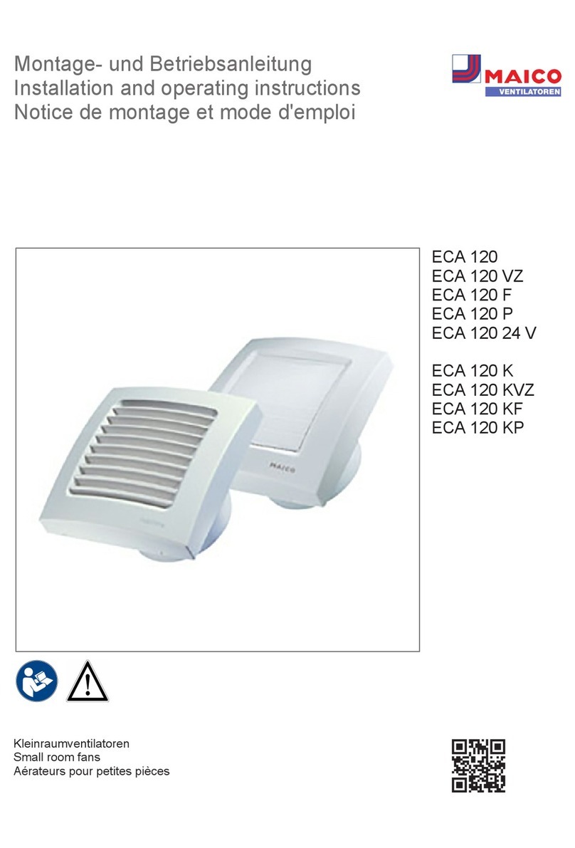 Maico ECA 120 User manual