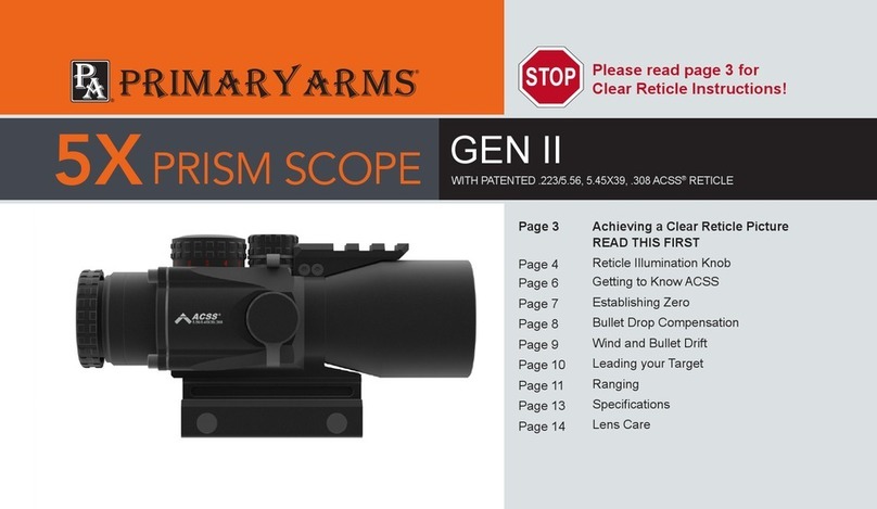 Primary Arms GEN II instruction manual