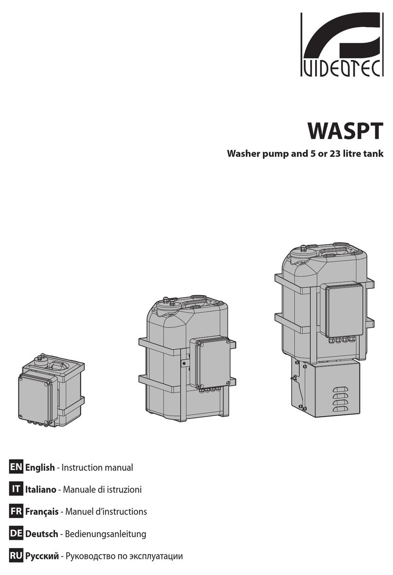 Videotec WASPT instruction manual