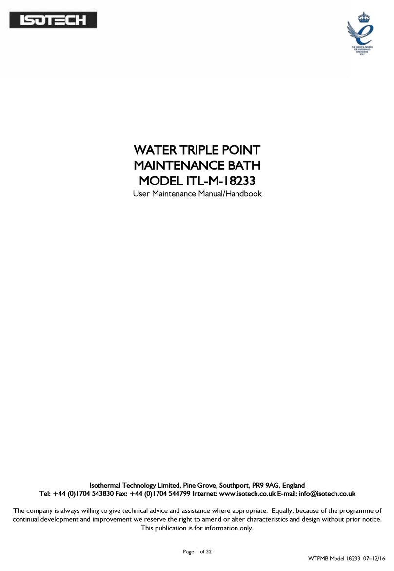 Isotech ITL-M-18233 User maintenance manual/handbook
